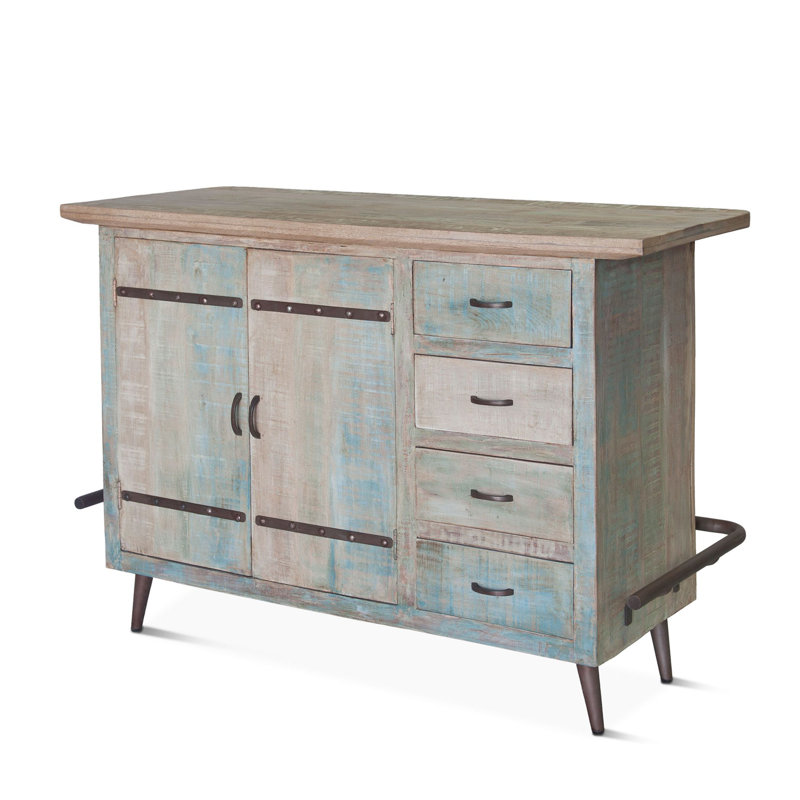 Fleta 62'' Solid Wood Home Bar