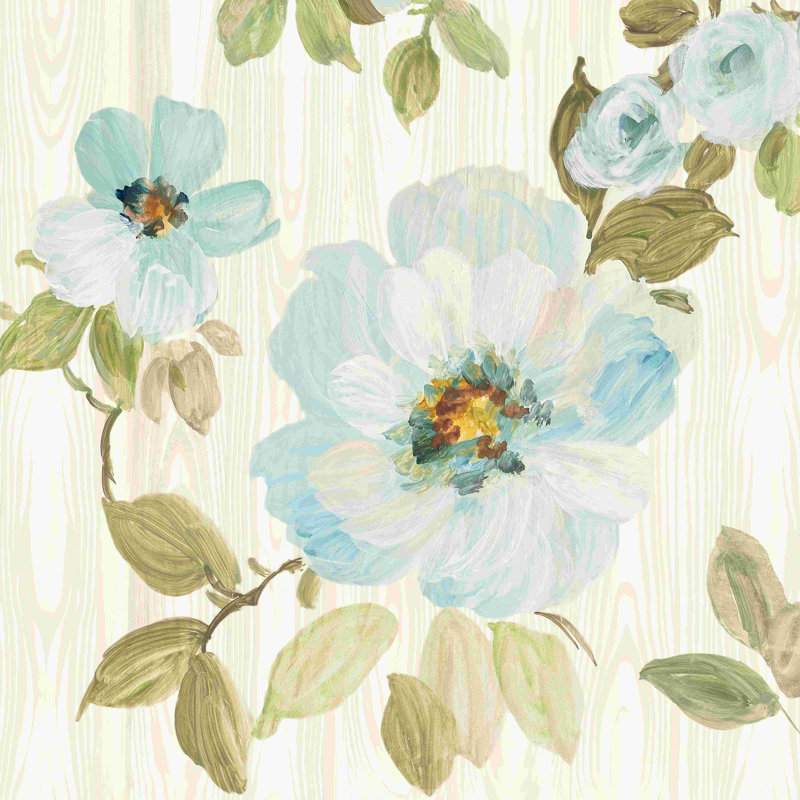 Driftwood Garden VII, H 30 po x l 30 po, Non, Cadre flottant blanc