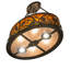 26" Long Pinecone Oblong Inverted Pendant