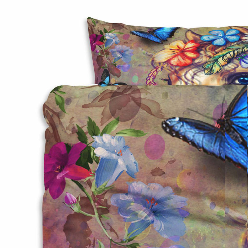  Ensemble de housse de couette Boho Horse, Housse de couette pour très grand lit et 2 très 
