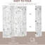 5.5' 4 Panel Privacy Screen, White Folding Partition For Bedroom, Living Room, Home Office Space Room Divider 4 Decoration