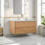 Meuble-lavabo mural moderne avec lavabo vasque et 2 tiroirs Modern-131427380-131427382