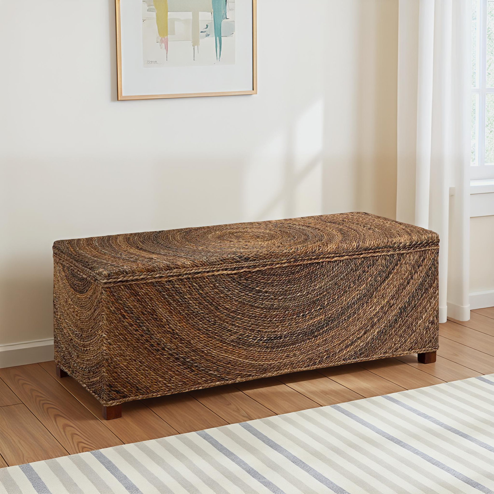 Abel Mahogany Storage Bench