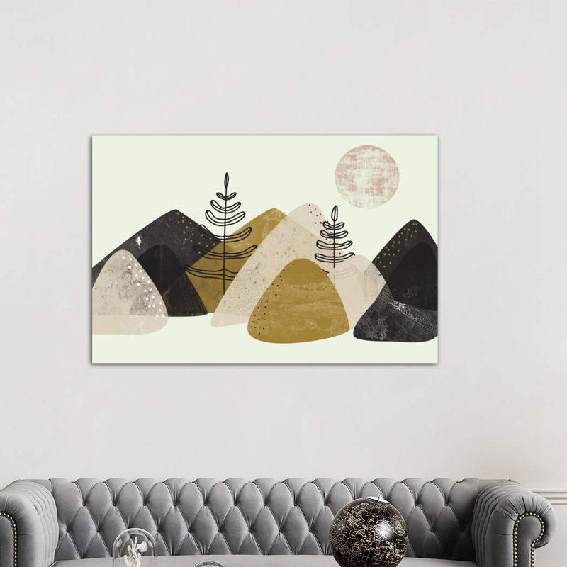 Mountains by Flatowl - Wrapped Canvas Print, 152.5 cm H x 101.5 cm W
