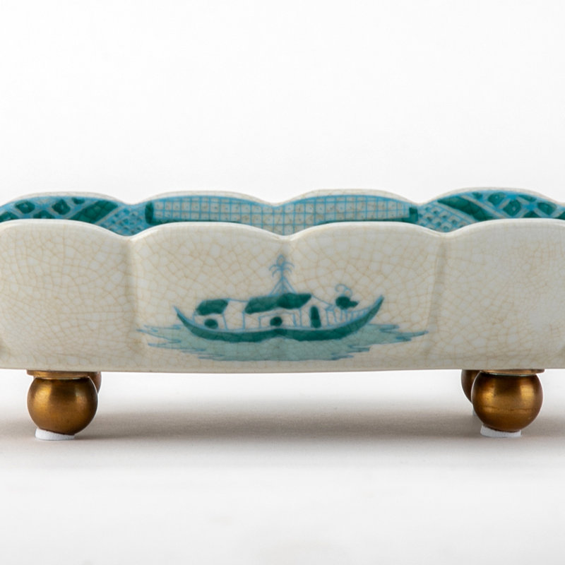 Porcelain Willow Oval Dish