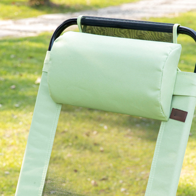 Chaises de terrasse pliantes (2). Assise confortable avec. Dossier réglable. Pour le jardin, la cour arrière, la pelouse. Pliable pour économiser de l'espace. Solide. 264 lb Capacité de chaises de patio de 2 po Fauteuil à dossier en toile