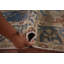 Tapis traditionnel bleu noué à la main 6 x 10