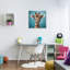 Girafe avec des lunettes sur bois-93134340-93134343