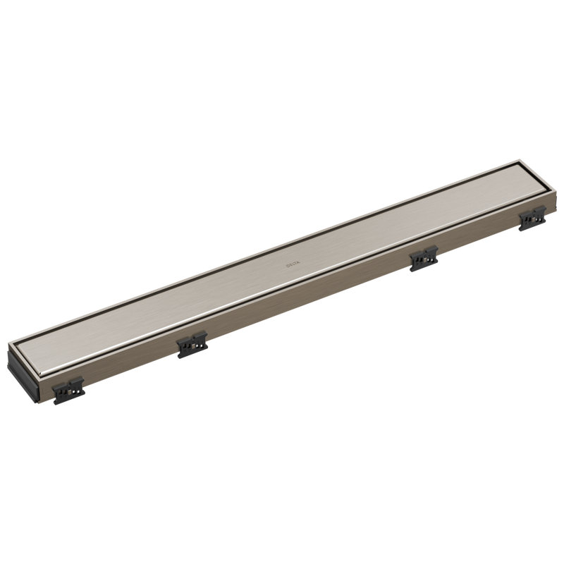 24" Reversible Linear Shower Drain Trim, Stainless