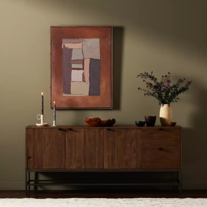 Trey 72'' W Sideboard, Black Wash Poplar