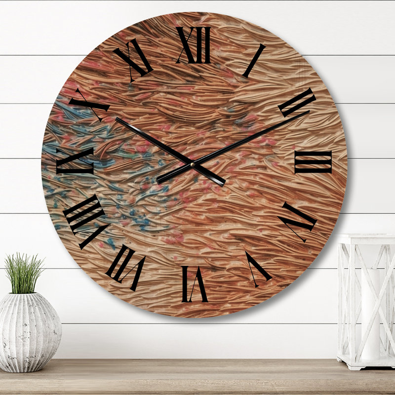 Horloge murale en bois massif Amerra, Moyenne