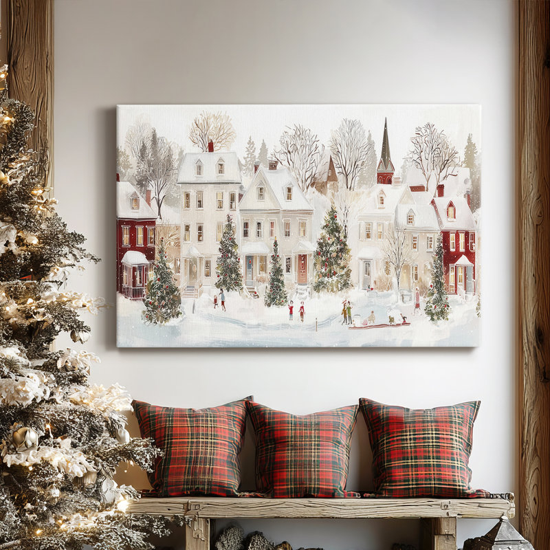 Toile tendue avec châssis Frostlit Whisper of Midwinter-Premium, H 60 po x l 40 po