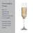 Mikasa Upton Flute Glasses, Set Of 4, 8 Ounce