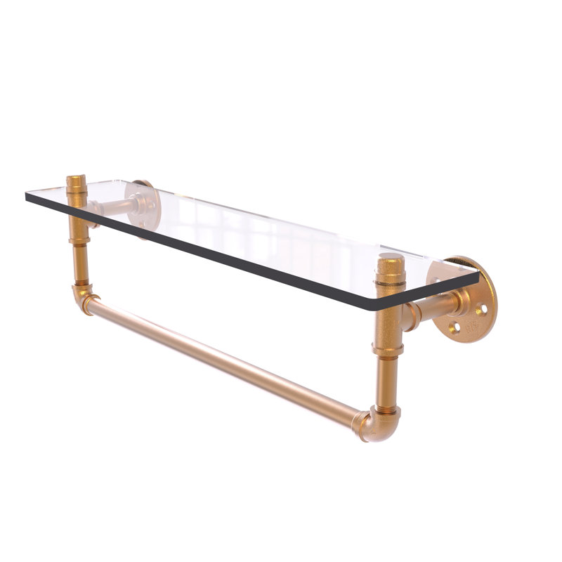 Tablette de support Bayer, Bronze brossé, H 6,5 po x l 22 po x P 5,6 po