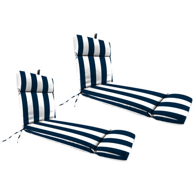 72" x 22" Outdoor Chaise Lounge Cushion with Ties by Sol 72 Outdoor