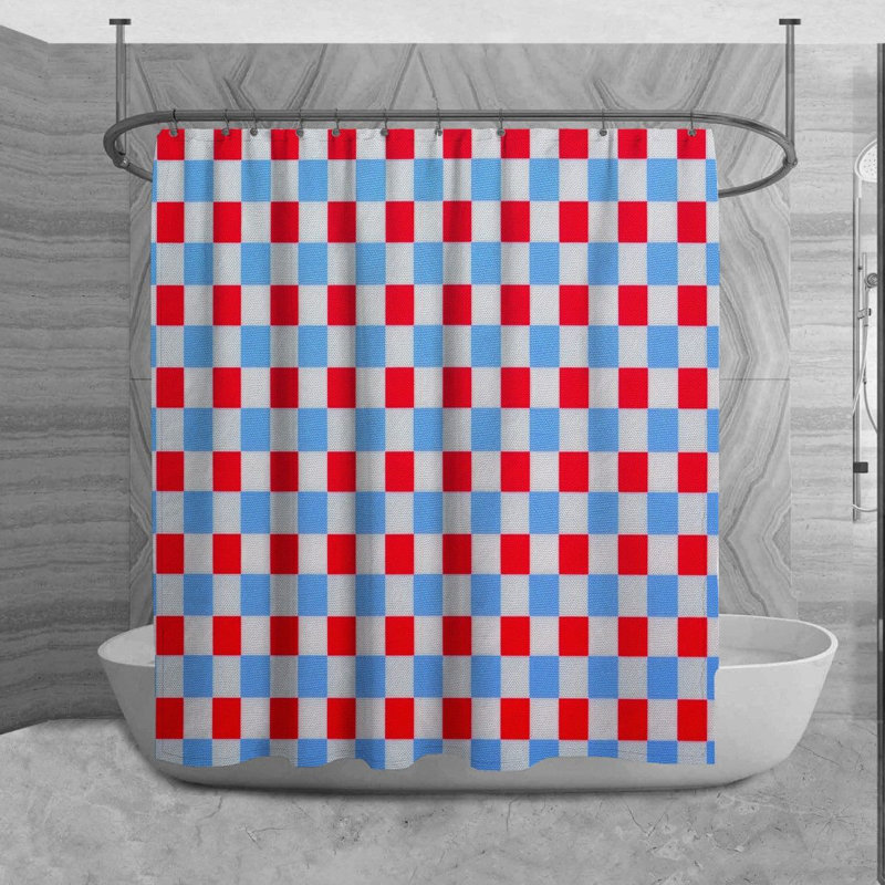 Rideau de douche Sarto Gingham, H 93 po x l 70 po