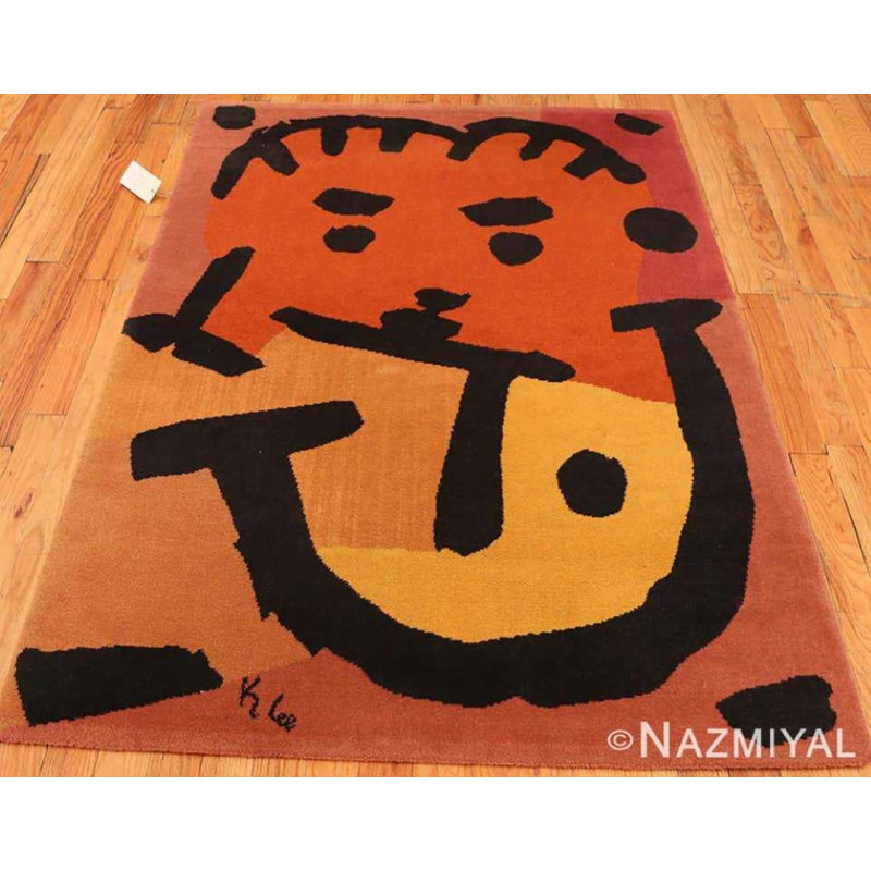 Scandinavian One-of-a-Kind Rectangle 4'8" X 6'6" Area Rug