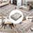 Oriental Machine Washable Rug with Non-Slip Backing Medallion Low Pile Floor Cover for Living Room Bedroom Dining Room-574034109