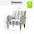 Arching Contemporary and Classic Polyester Upholstered Armchair with Solid Wood Legs-241368657
