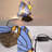 Tiffany Blue Fairy Butterfly Nightstand Table Lamps