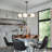 Caseville 5 - Light Glass Dimmable Sputnik Modern Linear Chandelier