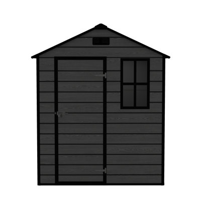 6X6 FT Outdoor Storage Shed, Resin Storage Shed