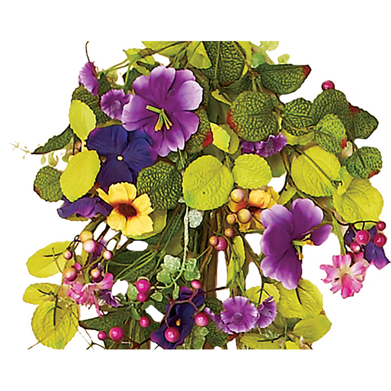 24" Mixed Teardrop with Pansy