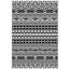 Tapis d'extérieur réversible, polypropylène imperméable 6 x 9 pi, patio extérieur moderne
