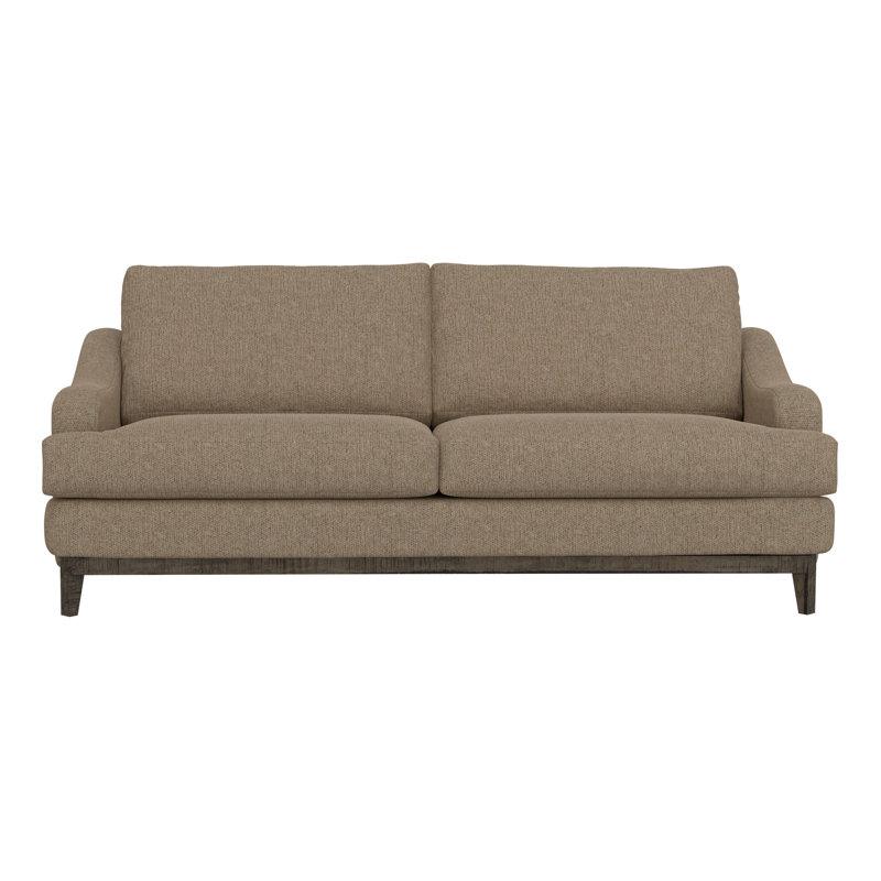 Structure et base en bois Ballenton, canapé, Polyester gris amande, H 35 po x l 85 po x P 41 po
