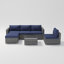 Eudy Wicker 4 - Person Modular Patio Conversation Set with Cushions-1178099146