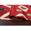 Tapis oriental moderne rouge Gabbeh 5 x 6
