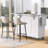 53"W Wood Kitchen Island With Drop Leaf, Drawers And Adjustable Shelves-893594551