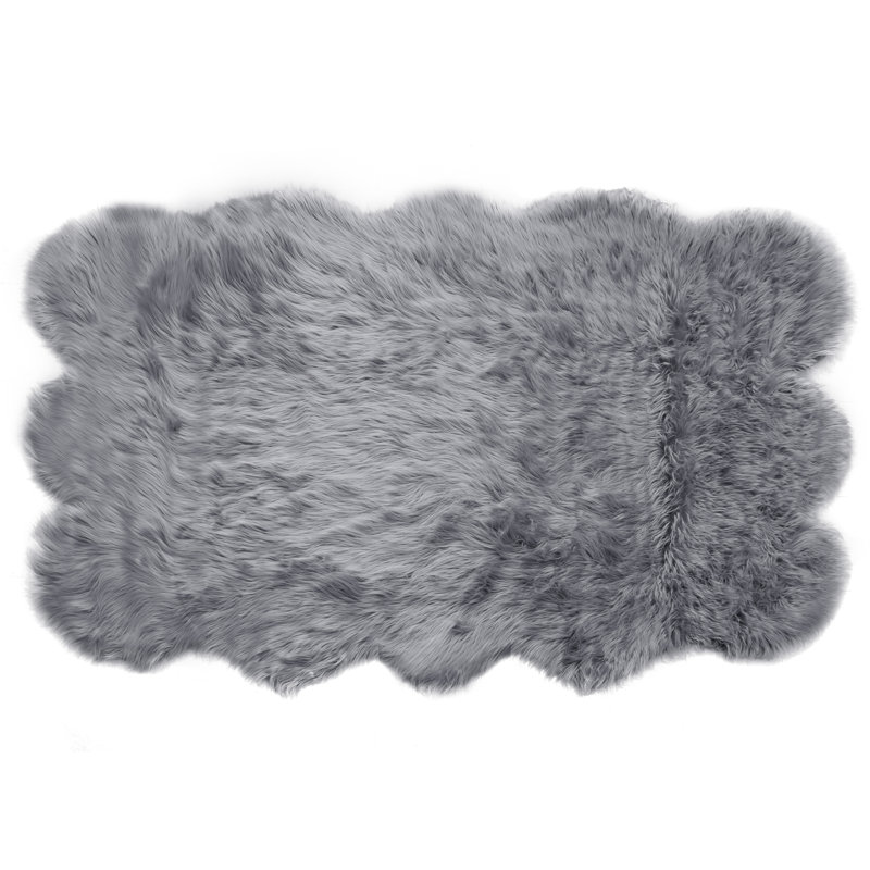 Hughey Faux Fur Indoor Rug, Novelty 5' x 7'