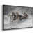Toile naturelle avec cadre flottant