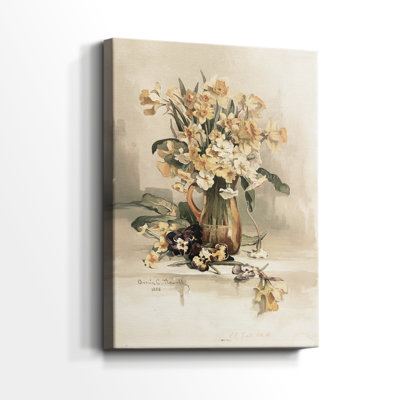 Vintage Floral Print LXX -Gallery Wrapped Cavas