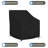 High Density Waterproof Outdoor Patio Chair Cover, All Weather Protection Patio Deep Seat Chair Cover Protector-346728872
