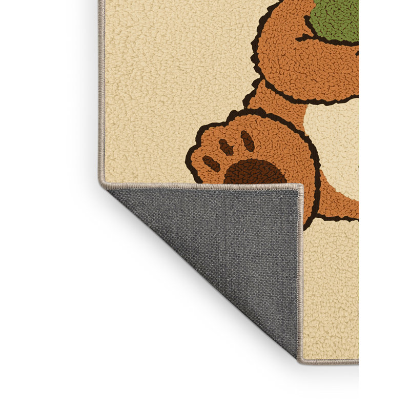Soft Plush Everitt St Patties Modern & Contemporary Abstract Area Rug in Beige – Beige Binding, 7x9