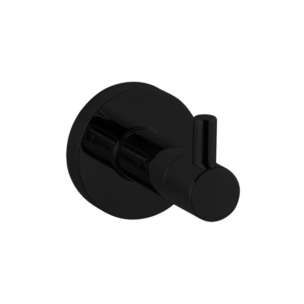 Trova Single Robe Hook, Black