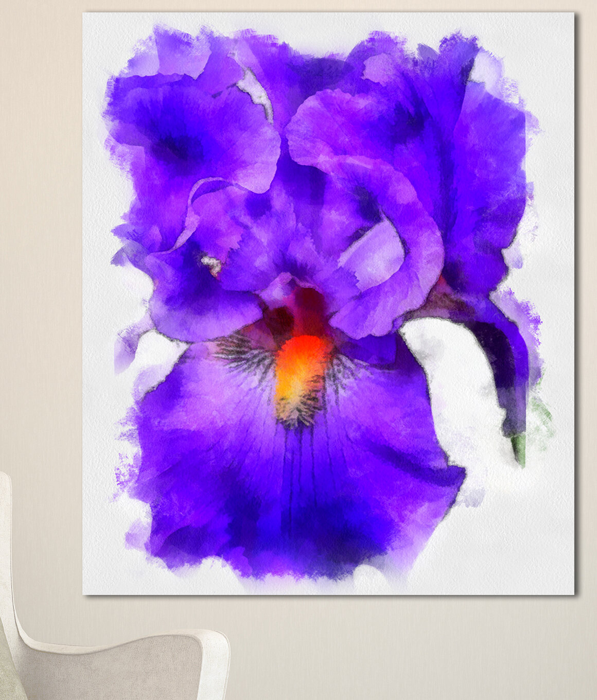 Blue Iris  Iris painting, Iris art, Flower art painting