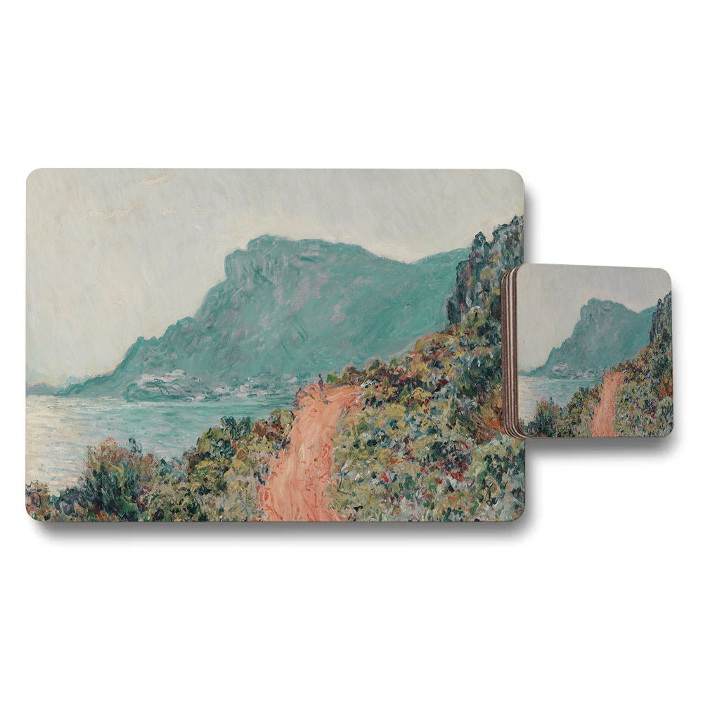 Impressionist Coastal Landscape Placemat And Coaster Set Home Decor