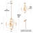 Jasrah 4 - Light Dimmable Globe Chandelier