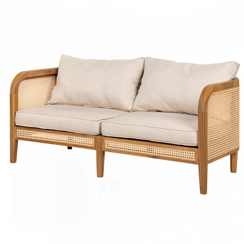 Outdoor Patio Cushioned Sofa