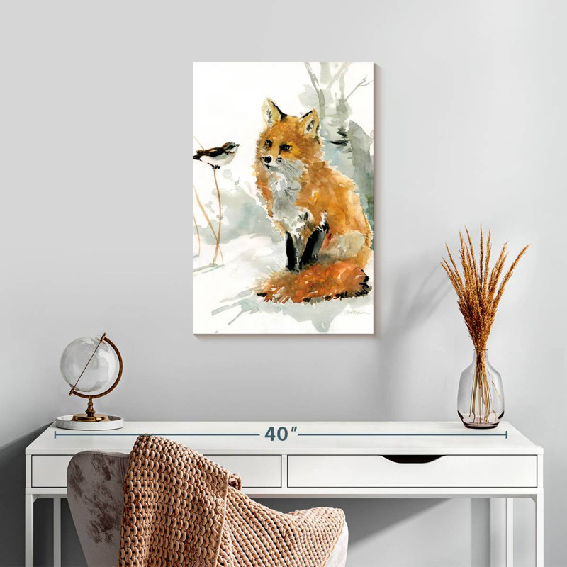 Brampt Fox And Friend, 24" H x 16" W