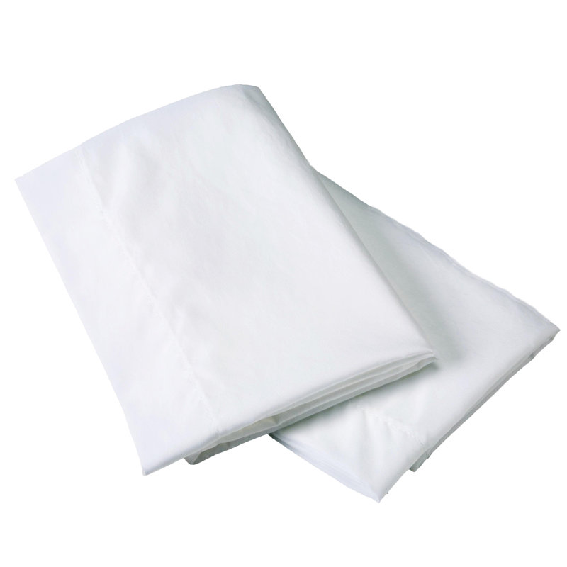 100% Cotton Zipper Pillow Protector, White