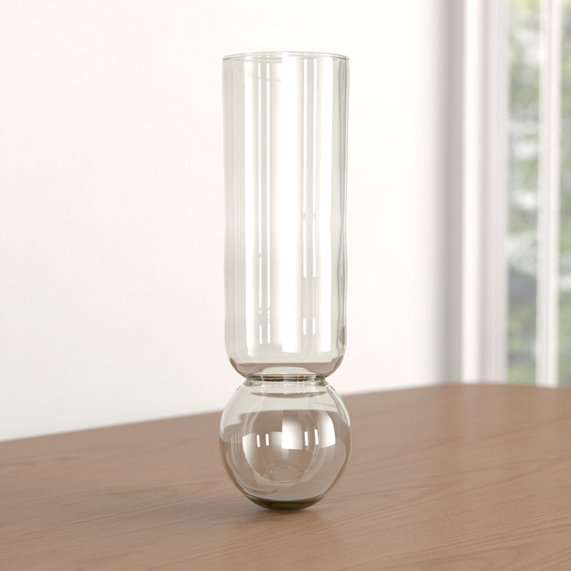 Glass Table Vase, 11.5" H x 4" W x 4" D