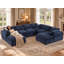 Canapé modulaire réversible en chenille de 143,2 po de largeur Worthland (8 pièces)-404616017