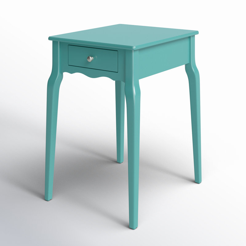 Pinckney End Table with Storage, Marine Green