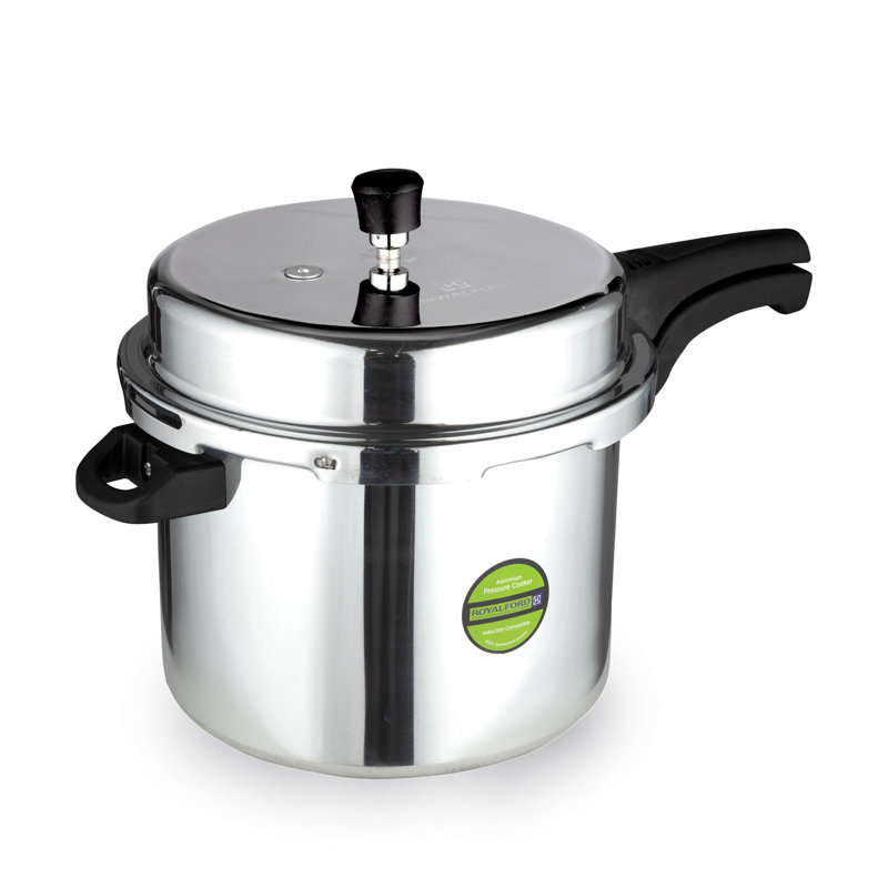 ROYALFORD Pressure Cooker Lightweight Aluminium Casserole Stock Pot Kitchen Catering, 10 L