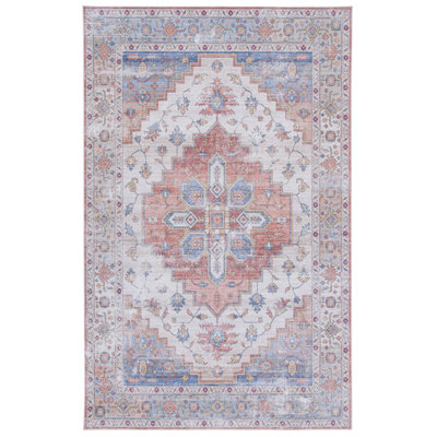 Allana Oriental Beige/Blue Area Rug