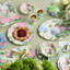 Service de table en mélamine 12 pièces Garden Design - Élégant hortensia à motif floral - Service pour 4 avec assiettes et bols durables, légers et lavables au lave-vaisselle pour le chalet et l'extérieur